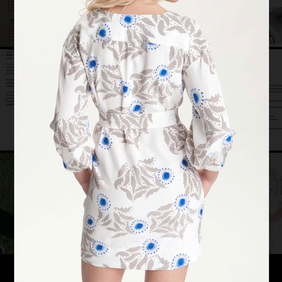 DVF Julieta Printed Shirtdress | 100% SILK - Picture 2 of 8